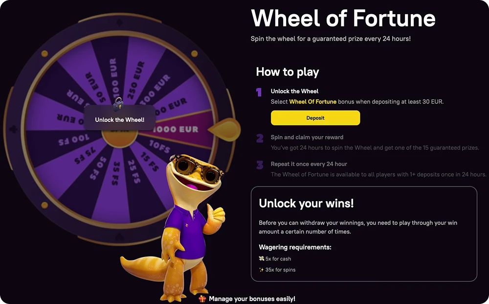 Zoome Wheel of Fortune